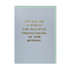 Gold Foil Congratulations on Your Wedding Card