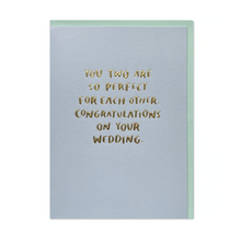  Gold Foil Congratulations on Your Wedding Card