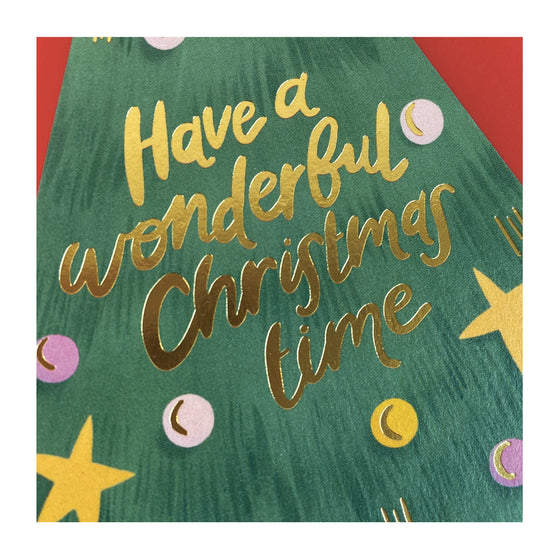 'Have a wonderful Christmas time' Christmas card