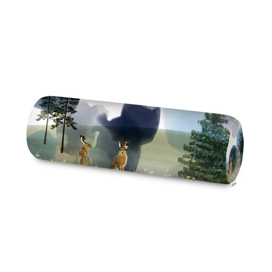 Woodland Hare Bolster Cushion