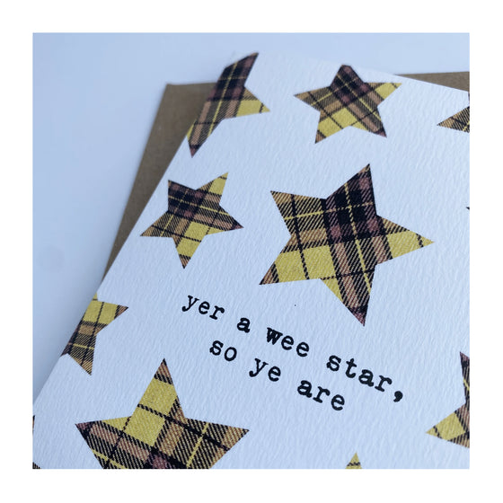 Yer A Star Patter Card