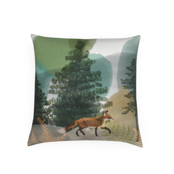 Woodland Fox Square Cushion