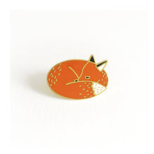  Sleeping Fox Enamel Pin