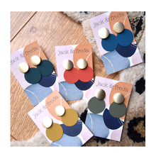  Matte Gold Disc Earrings