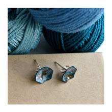  Patinated Brass Hexagon Studs - Large