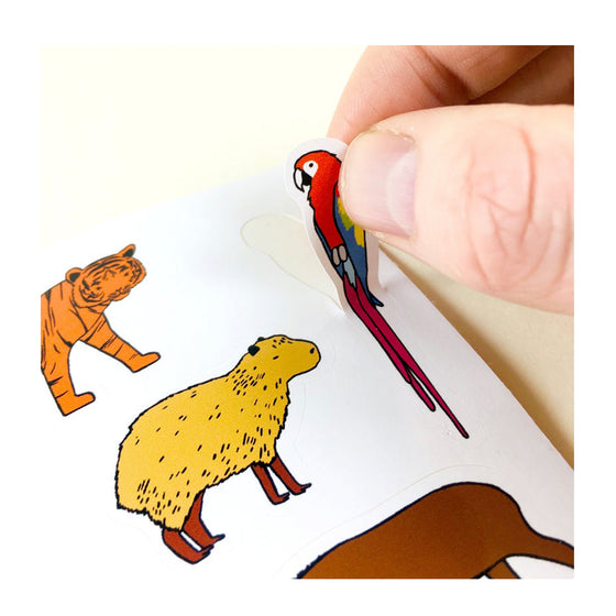 Jungle Animal Sticker Sheet