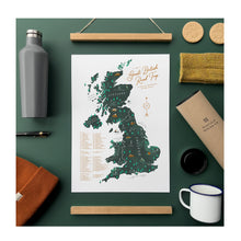  Great British Road Map Print