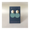 Matte Gold Disc Earrings