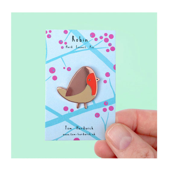 Robin Enamel Pin