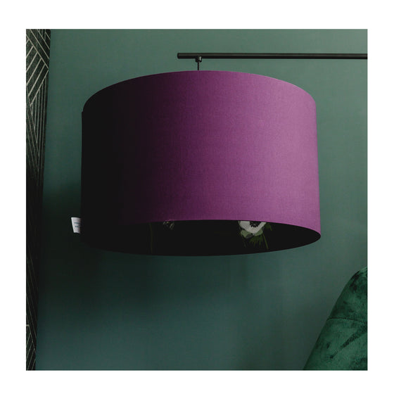 Scottish Thistle Inside Out Lampshade Harbour Lane Studio